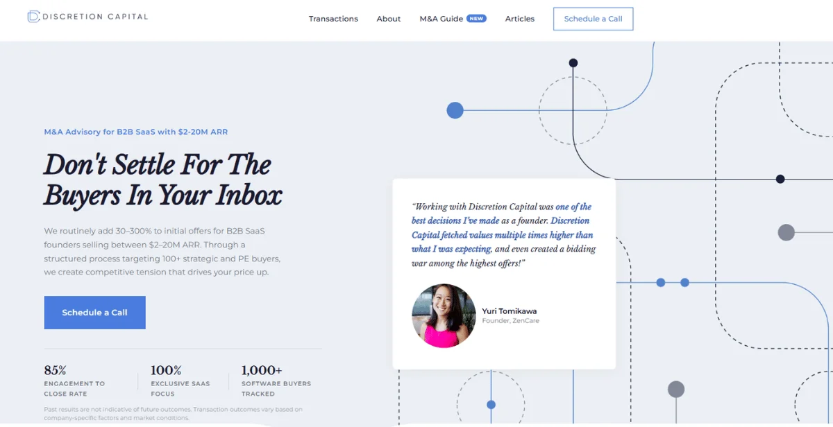 Discretion Capital Homepage